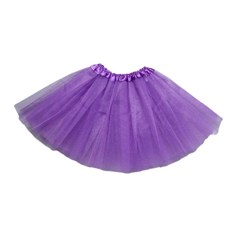 Color: Pink - Children Kids Girls Ballet Skirts Elastic Mesh Tutu Ballerina Dress Gymnastics Dancing Skirt Princess Pettiskirts