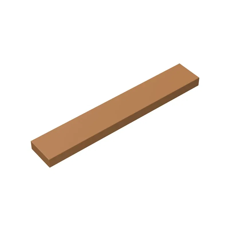 Color: light yellow - Gobricks GDS-564 Tile 1 x 6 compatible with lego 6636 pieces of children's toys Building Blocks Technical