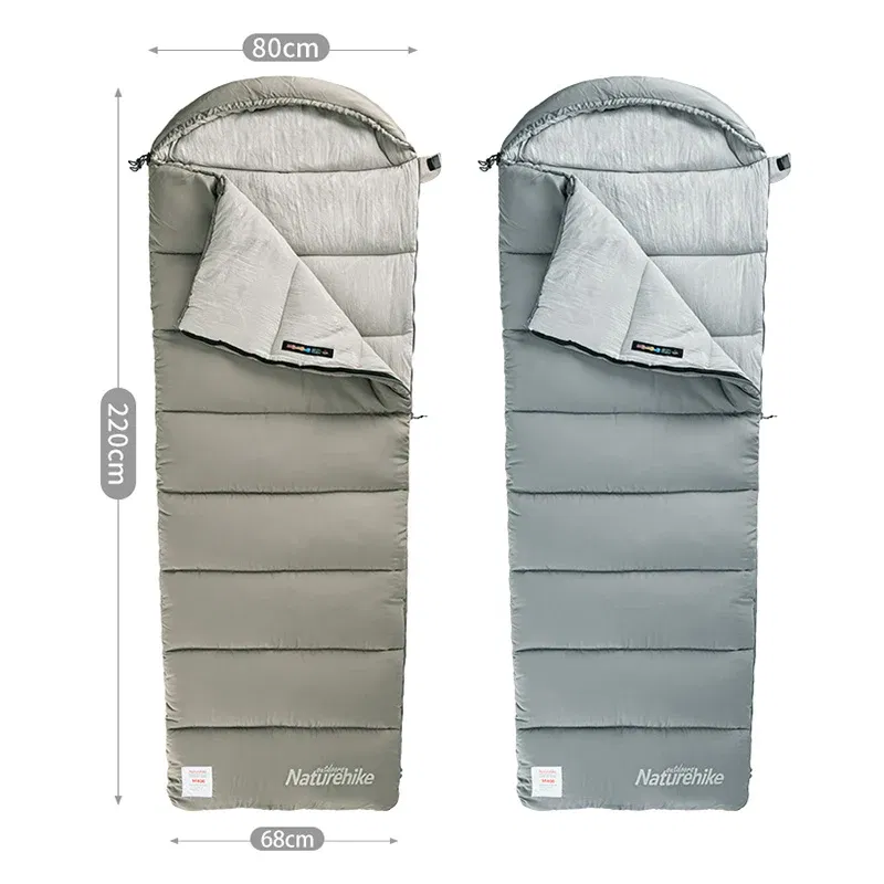 Color: Orange, Ships From: CN - Naturehike Winter Sleeping Bag Ultralight Compact Potable Envelope Cotton Quilt Spliced Travel Outdoor Camping Sleeping Bag