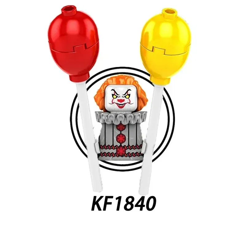 Color: Chocolate - 2025 Building Blocks KF6173 KF6175 KF6176 Halloween Horror Jason Sally Leather Face Jack Character Figures Bricks Children Toys