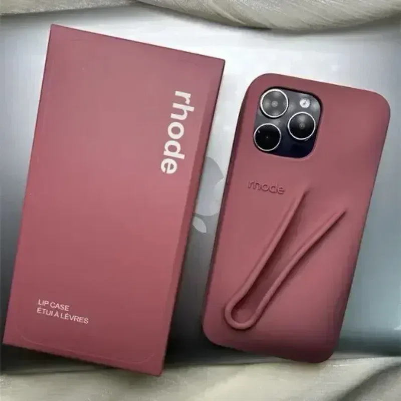 Color: Red, Material: ABS - Quality Fashion Box for Rhode Phone Case Gift Packaging Lipstick Box for Girl for IPhone 16 15 14 13 12 11 Pro Max XR XsMax Case