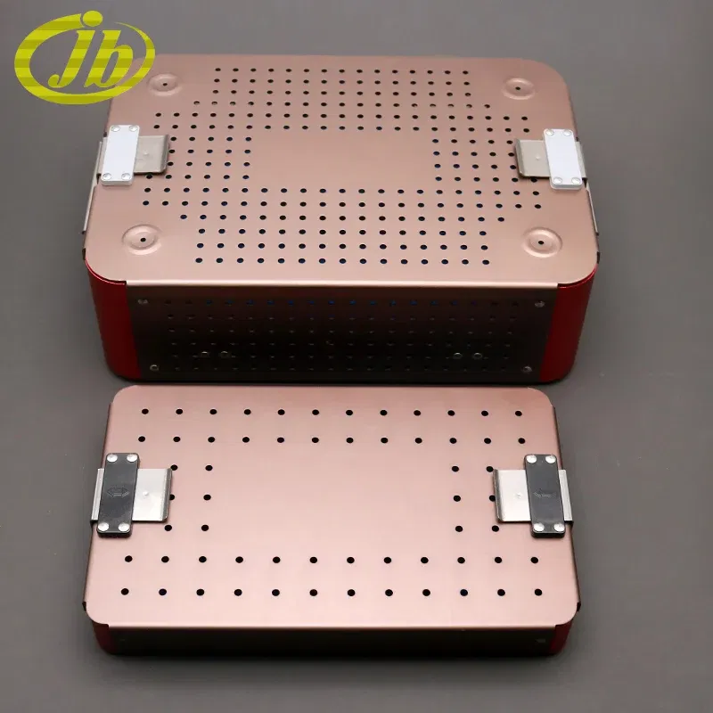 Color: Brown, Ships From: CHINA - Medical disinfecting box surgical operating instrument single-deck aluminium alloy coffee autoclave sterilization