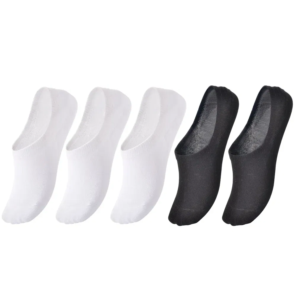 Color: green, Size: 4-6T - 5 pairs of boys girls children  soft invisible socks low  casual cotton leisure sailing anti-skid stealth non-display