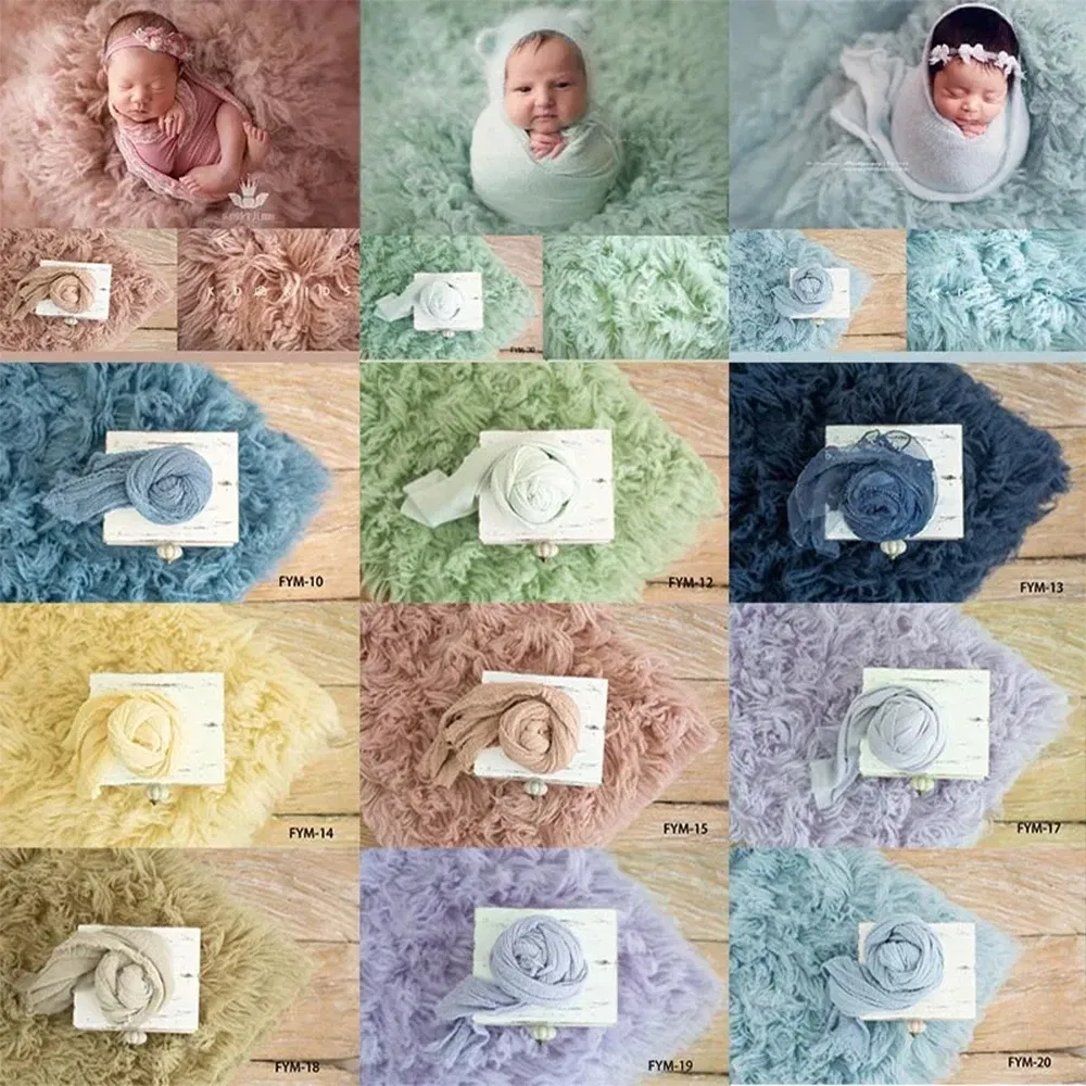 Color: black, Size: Option 1 - Photography for Newborn Props Accessories Pure Wool Mats Background 100% Greek Wool Blanket Studio Photo Plush Blanket 90x150cm