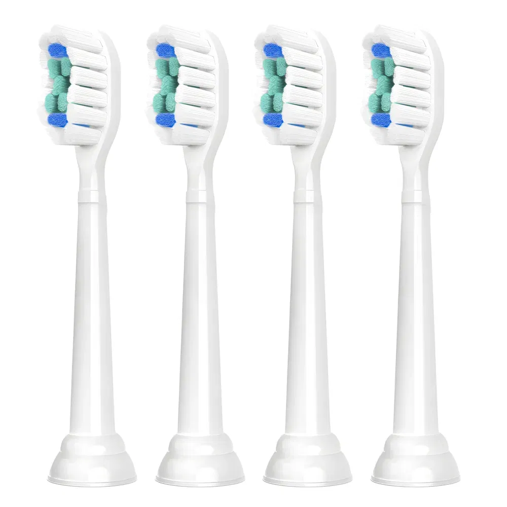 Color: Ivory - Replacement Toothbrush Heads Compatible with Philips Sonicare Electric Toothbrush Brush Head 1100 2100 4100 5100 5300 6100 7500