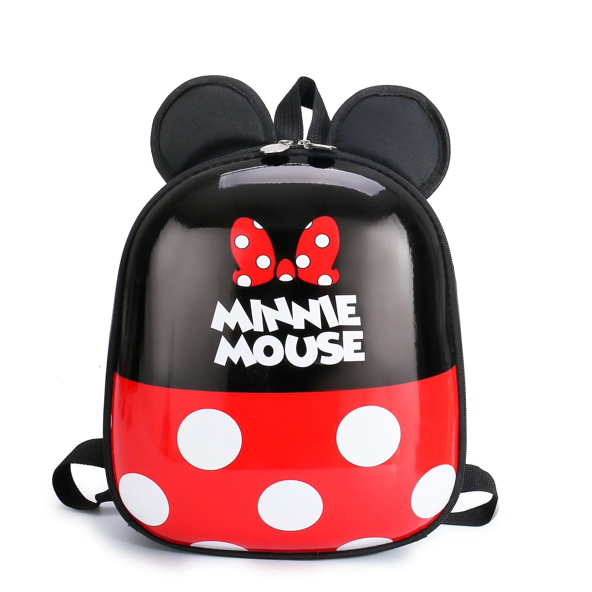 Color: green - Disney Mickey mouse Minnie Children's school bag kindergarten boy girl baby backpack 2-5  minnie cute cartoon egg shell backpack