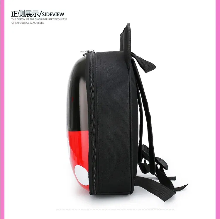 Color: green - Disney Mickey mouse Minnie Children's school bag kindergarten boy girl baby backpack 2-5  minnie cute cartoon egg shell backpack