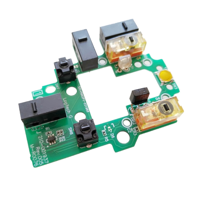 Color: Orange - for Logitech G502 Lightspeed Wireless Mouse Repair Parts 8.0 Mouse Upper Motherboard Micro Button Key Board 594A