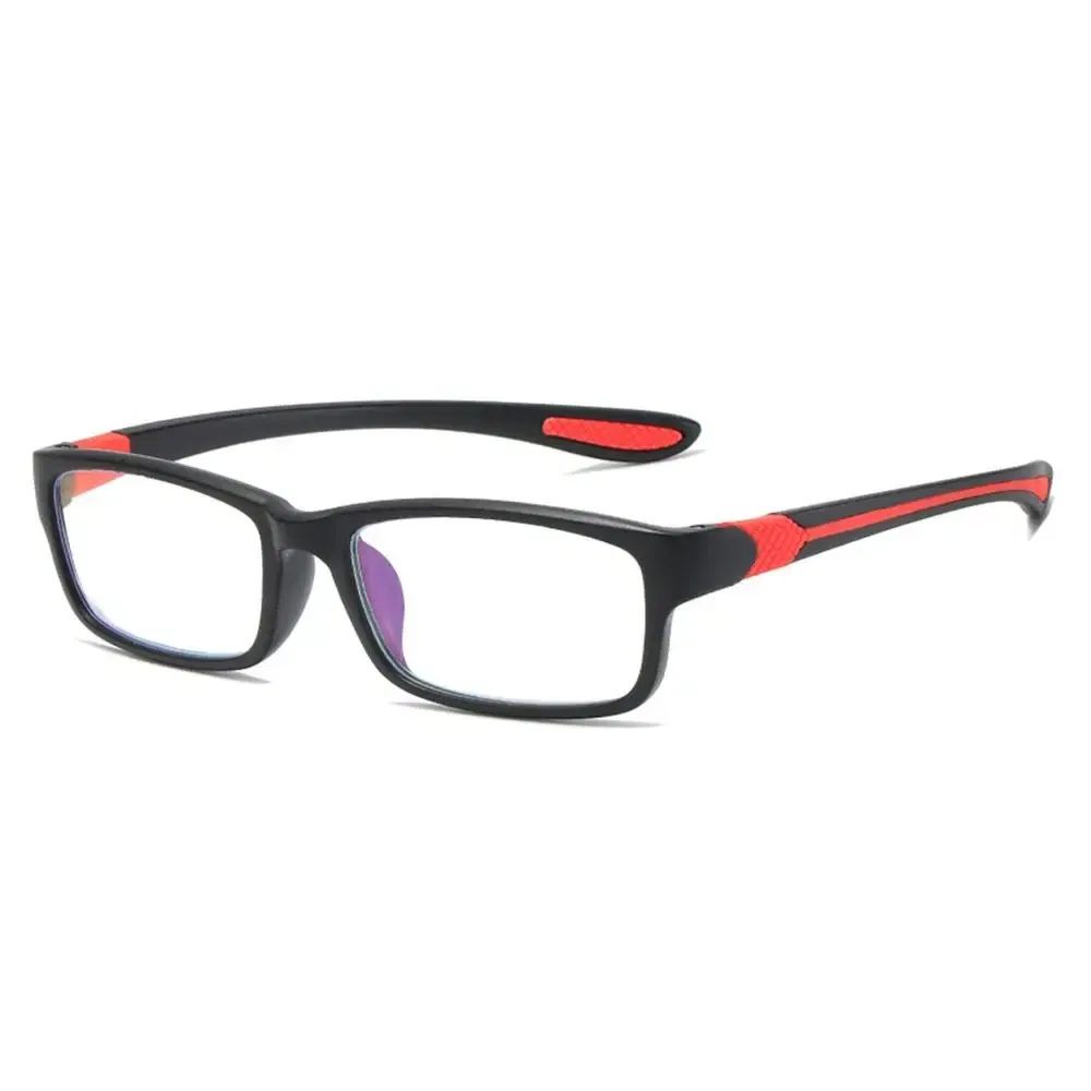 Frame Color: Yellow, Eye Prescription: +100 - Reading Glasses Men Fashion Sports Anti-blue Light Blocking Reading Eyewear Grey Red TR90 Frame Presbyopia Eyeglasses