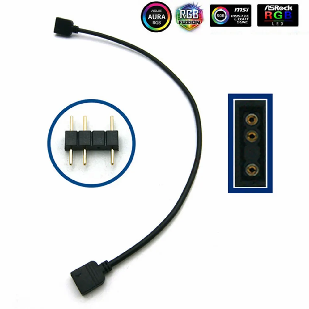 Color: Orange, Ships From: CHINA - Angitu 3pin/4Pin RGB ARGB SYNC 1 to 1/2/3/4/5 Fan LED Stripe Extension Cable Motherboard Light Control Hub For M/B ASUS GIGABYTE