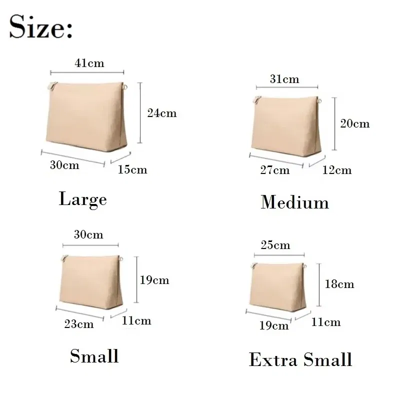 Color: GRAY - Nylon Organizer Insert Bag Women Nylon Travel Insert  Travel Makeup Bag Traveling Multi-functional Makeup Insert Bags