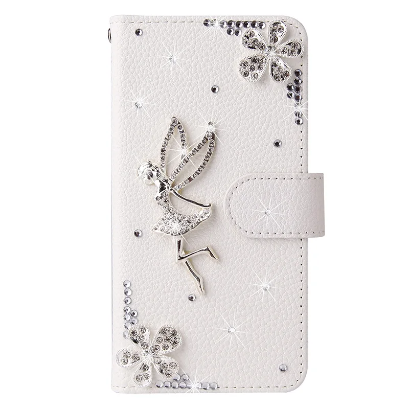Color: SKY BLUE, Material: PC + TPU - Flip Glitter Case For Samsung Galaxy S25 Ultra S24 FE S23 S22 S21 S20 Plus A35 A55 A16 A14 A15 A34 A54 Leather Cover Case