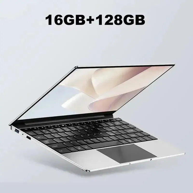 Color: Beige, Ships From: CHINA - Top Laptop Computer Windows 11 Pro Ultra Slim Notebook 14.1 Inch Intel Pentium N3700 16GB 1024GB Office Study PC Computer