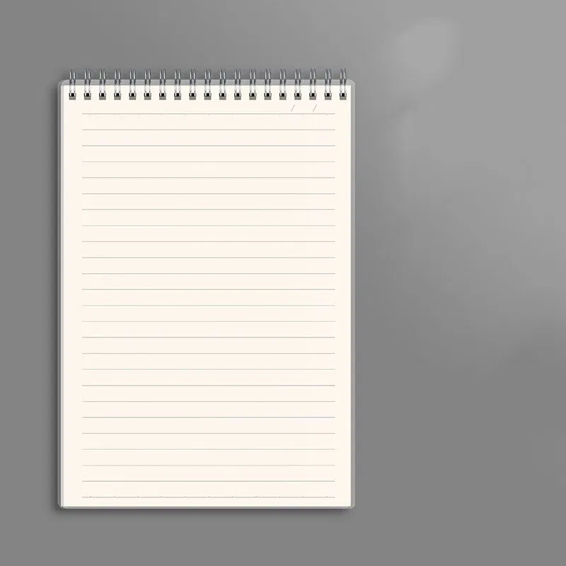 Color: WHITE, Size: A5 - A4 A5 B5 Spiral book coil Notebook To-Do Lined DOT Blank Grid Paper Journal Diary Sketchbook For School Supplies Stationery