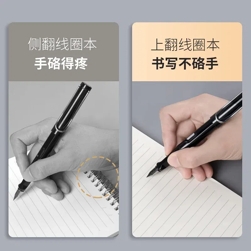 Color: WHITE, Size: A5 - A4 A5 B5 Spiral book coil Notebook To-Do Lined DOT Blank Grid Paper Journal Diary Sketchbook For School Supplies Stationery