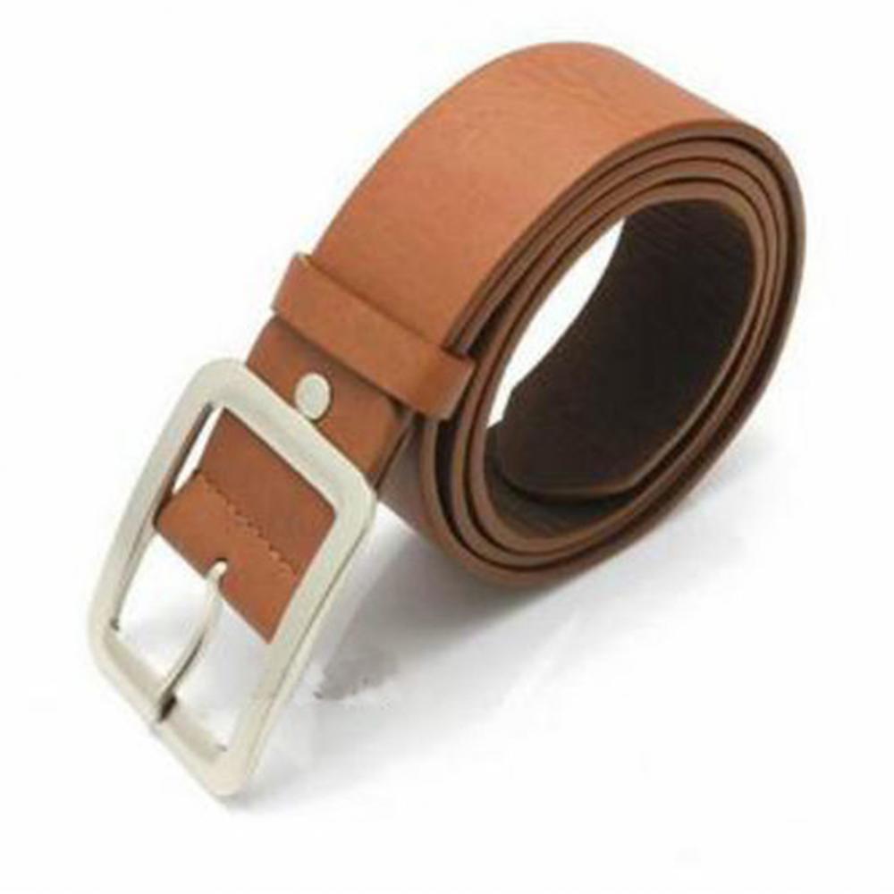 Color: Brown - Business Men Luxury Belt Casual Pin Buckle Waist Strap Faux Leather Belt Waistband Clothes Accessory р?µм?µнь му?¶ской