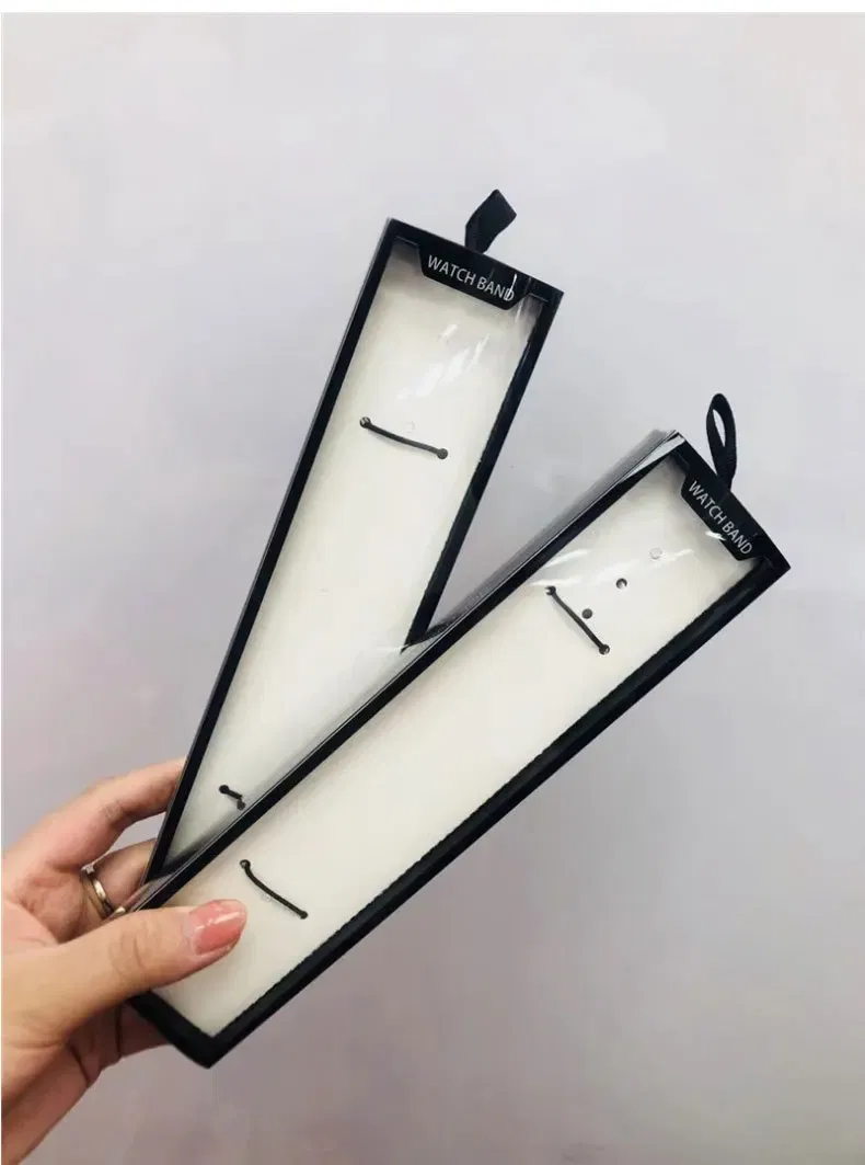 Color: WHITE, Ships From: CHINA - Simple Portable Strap Box Case for Apple Watch Band Paper Pack Box 38/40/42/44MM for Series Leather Silicone Nylon Milanese Band