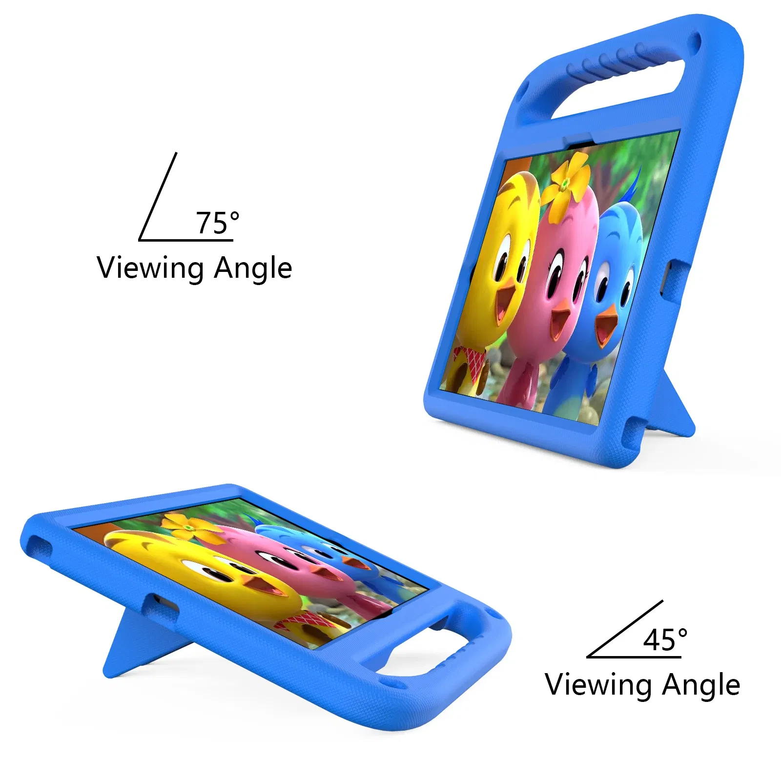 Color: Blue, Size: Fourteen - Kids tablet case  for Samsung Galaxy Tab S9FE+ S9+ S9 S8 S8+ S7FE S7+ A7Lite S5e S6 Lite A9+ A9 A8 A7 T510 T307U Child shel