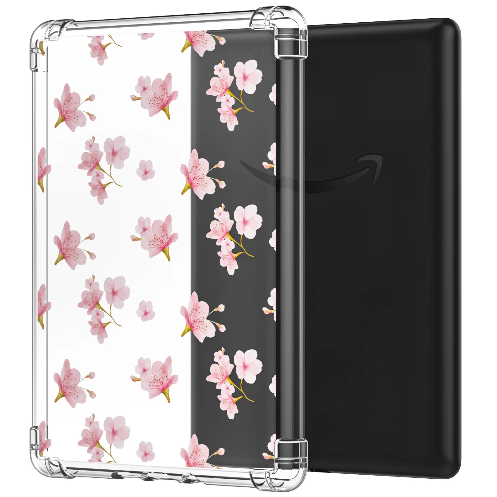 Color: PURPLE, Size: eleven - Case for 6.8" Kindle Paperwhite (11th Generation-2021) Ultra Clear Soft Flexible Transparent TPU Skin Bumper Back Cover Shell