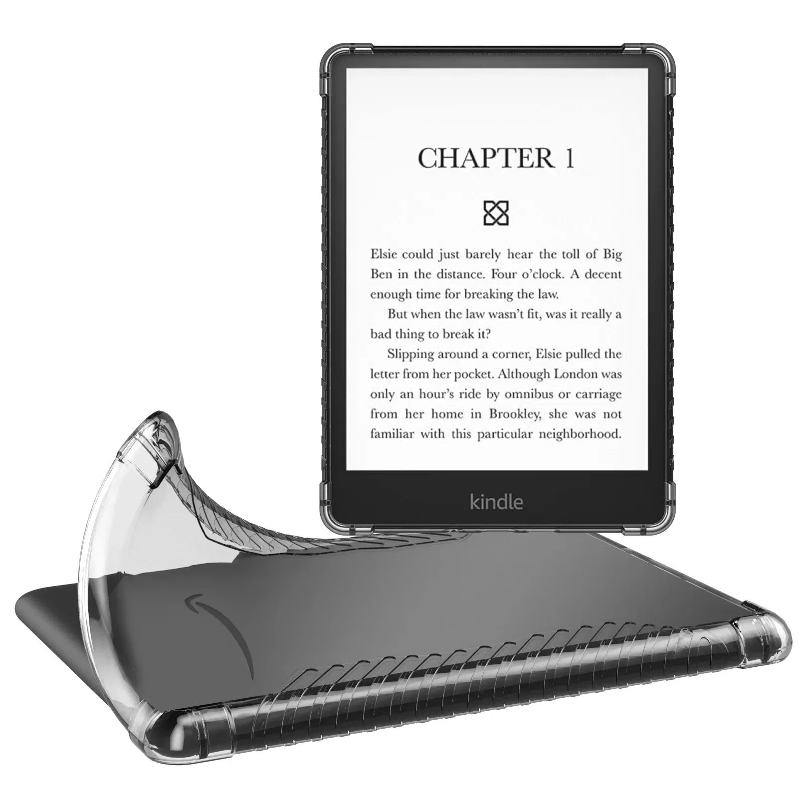 Color: PURPLE, Size: eleven - Case for 6.8" Kindle Paperwhite (11th Generation-2021) Ultra Clear Soft Flexible Transparent TPU Skin Bumper Back Cover Shell