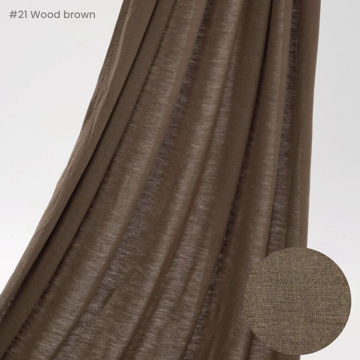 Color: Dark Khaki - Premium Instant Jersey Hijab Scarf Solid Muslim Long Scarves Turban Shawl Elastic Cotton Arab Headscarf Head Wraps Saudi Hijabs