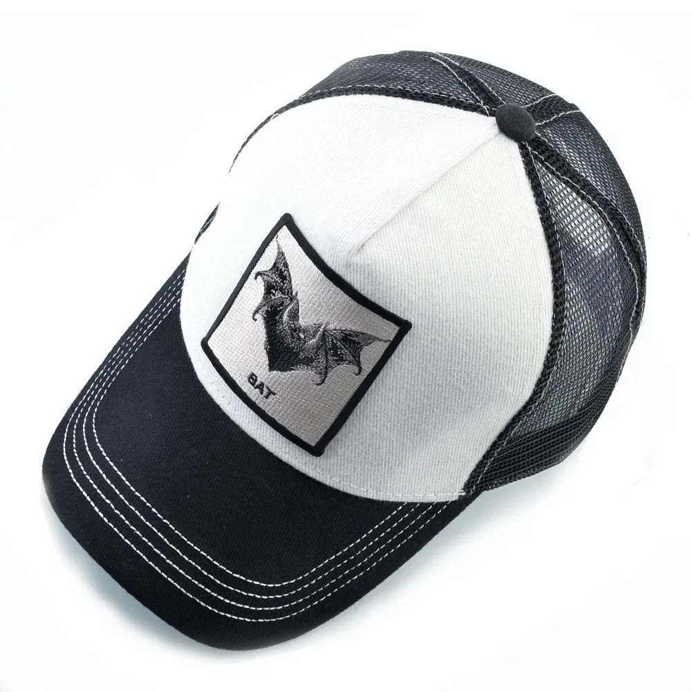 Color: Blue - Baseball Cap With Bat Embroidery Four Seasons Snapback Trucker Caps Men Women Fashion Hip Hop Baseball Hat Outdoor Visor Caps