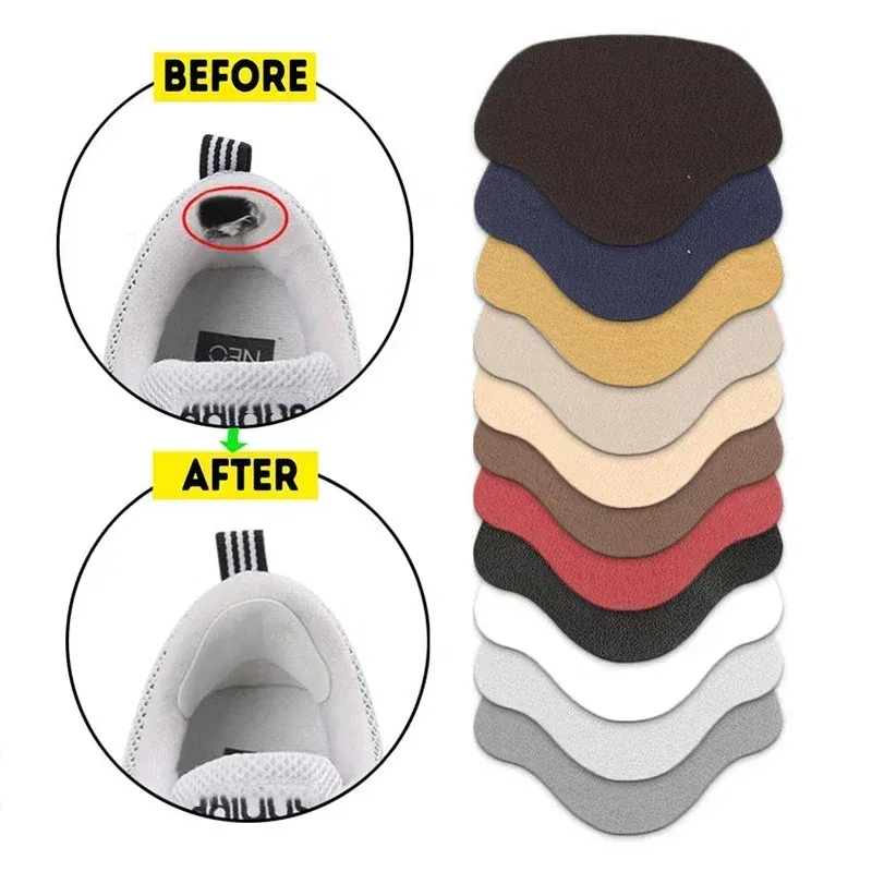 Color: Brown, Ships From: CHINA - 4Pcs Sports Shoes Patches Insoles Sneakers Men Heel Repair Subsidy Women for Anti-Wear Shoes Heels Sticker Foot Care Pad Inserts