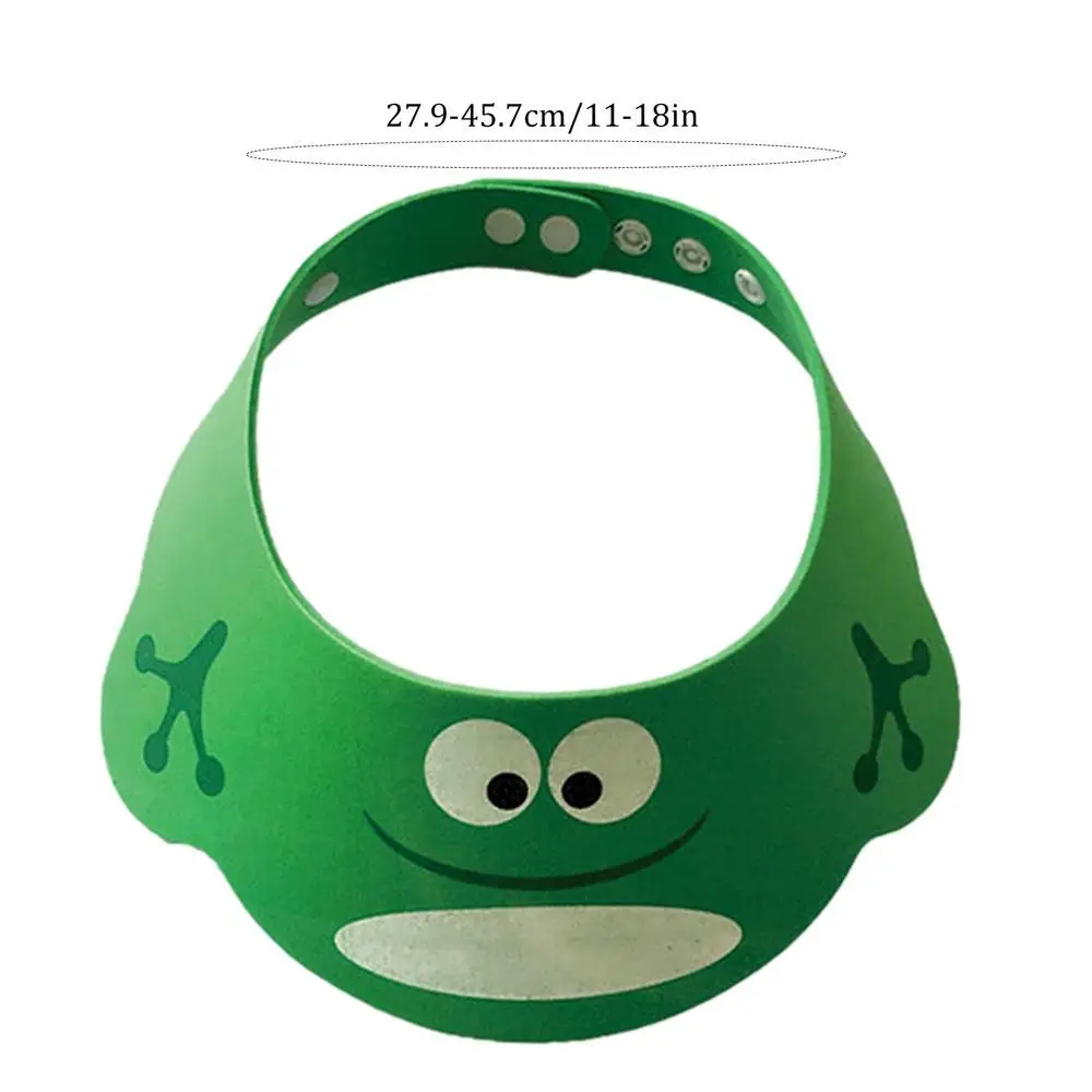Color: green, Ships From: CHINA - Baby Shower Soft Cap Adjustable Hair Wash Hat For Kids Ear Protection Safe Children Shampoo Bathing Shower Protect Head Cover