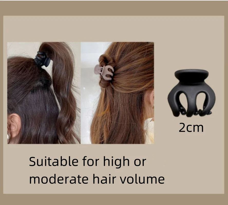 Color: Lavender - Korean Fashion Hight Ponytail Hair Claw Clip Acrylic Small Hair Claws Women Girls Shark Clips Headwear Barrette Hair Accessories