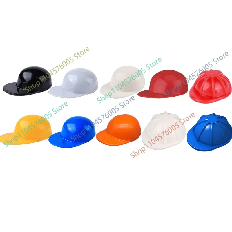 Color: Lavender - MOC Brown Hair Building Blocks City Figures Body Creative Accessory Blond Gold White Parts DIY Hats Mini Bricks Assemble Toy S04