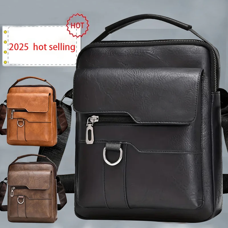 Color: black - Neutral style shoulder bag for men and women, single strap, cross-body, business style, backpack, casual and fashionable