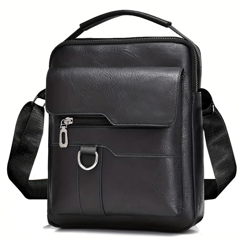 Color: black - Neutral style shoulder bag for men and women, single strap, cross-body, business style, backpack, casual and fashionable