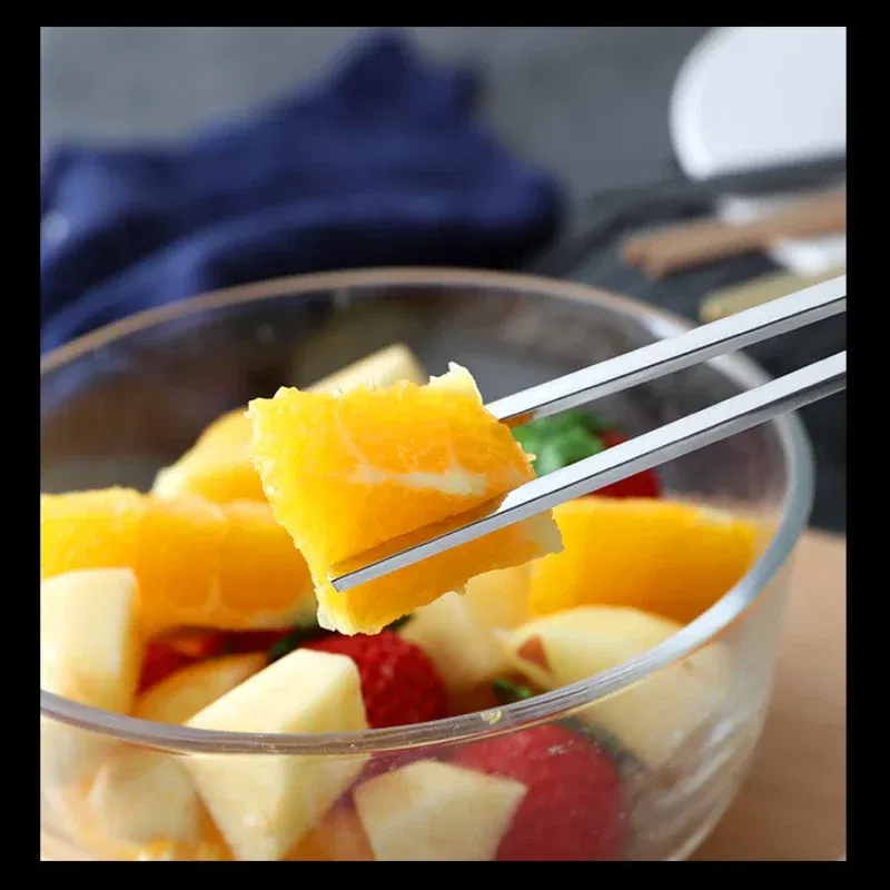 Color: black - 304 Stainless Steel Metal Chopsticks Tableware 1 Pair Non-Slip Chinese Chopstick Sushi Sticks Flatware Kitchen Accessories