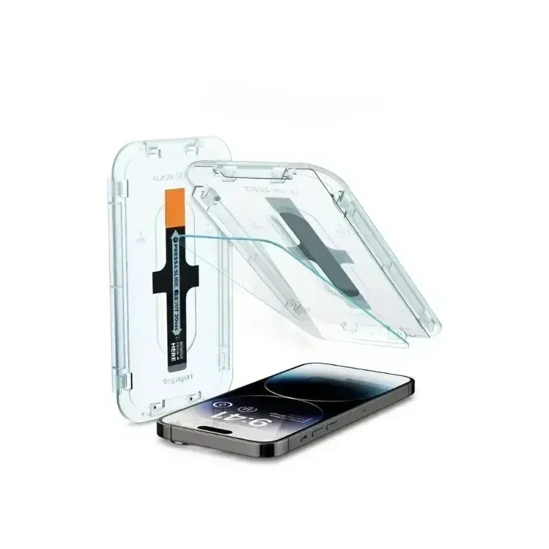 Color: ROSE - BX -Sp-gen tempered glass ForIPhone 15 Pro Max/15/16 Pro Max s24 ultra GLAS.tR EZ Fit Auto Tray HD for iPhone Screen Protector