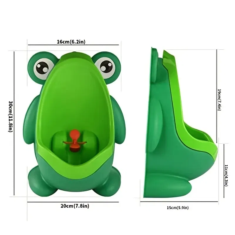 Color: Blue - Cute Frog Potty Training Urinal Boy With Fun Aiming Target, Toilet Urinal Trainer, Children Stand Vertical Pee Infant Toddler