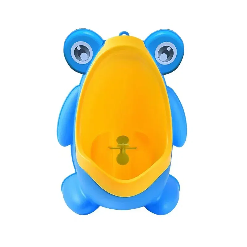 Color: Blue - Cute Frog Potty Training Urinal Boy With Fun Aiming Target, Toilet Urinal Trainer, Children Stand Vertical Pee Infant Toddler