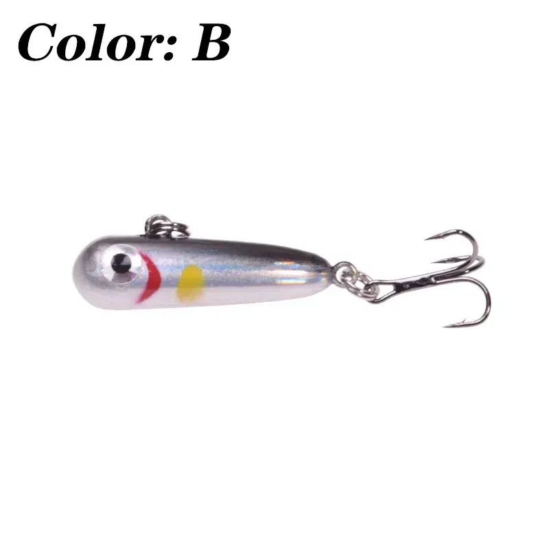 Color: Yellow - 1 Pc Sinking Pencil Fishing Lure 3cm 2.8g Miniature Jigs Wobblers Plastic Artificial Hard Bait for Bass Trout Fishing Tackle