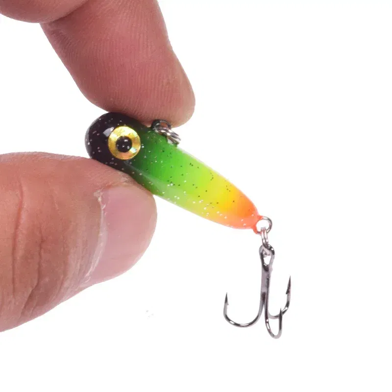 Color: Yellow - 1 Pc Sinking Pencil Fishing Lure 3cm 2.8g Miniature Jigs Wobblers Plastic Artificial Hard Bait for Bass Trout Fishing Tackle