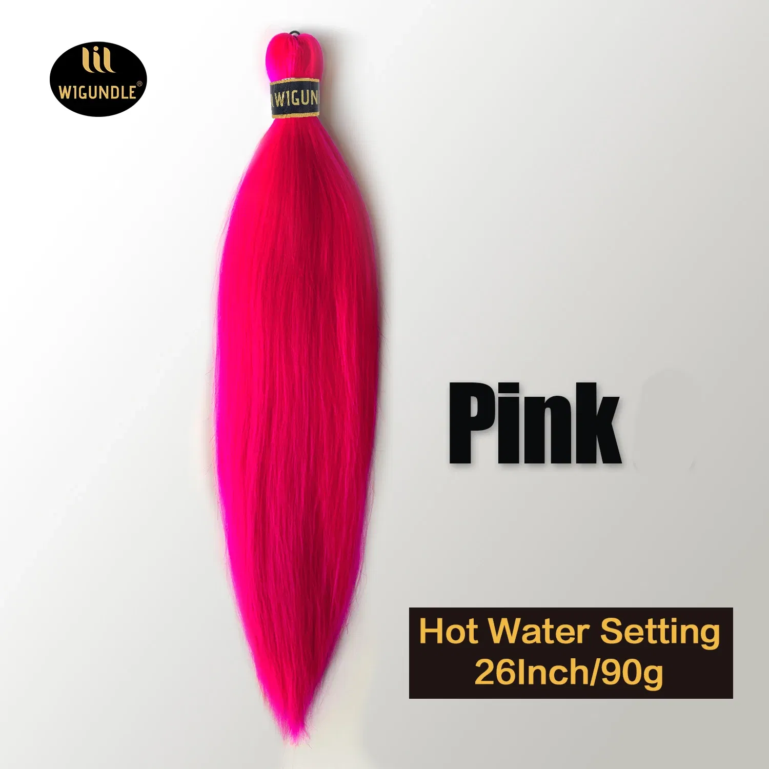 Color: T27/30/4, Stretched Length: 26inches, Bulk Buy: 1Pcs/Lot - Kanekalon 26inch Hot Water Set Pre Stretched Jumbo Braiding Hair Box Twist Braids Synthetic Hair Extensions For Women Soft Yaki