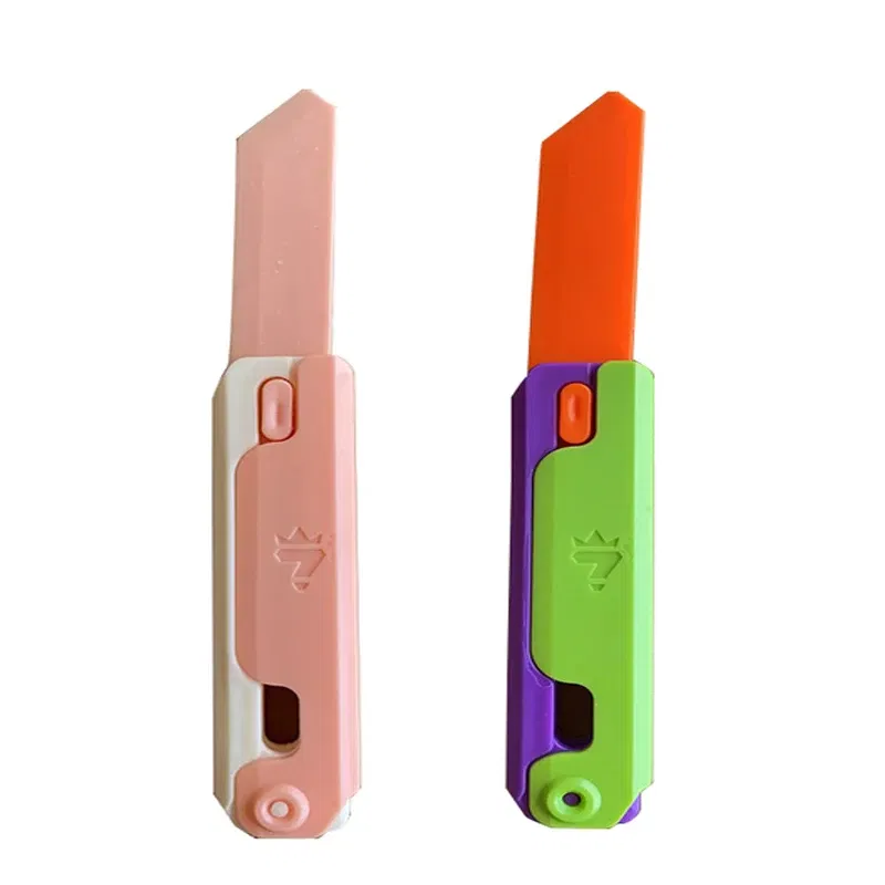 Color: Creamy White, Ships From: CHINA - Gravity Folding Claw Knife Radish Knife 3d Printing Gravity Knife Small Radish Knife Push Card Decompression Fidget  Mini Toy