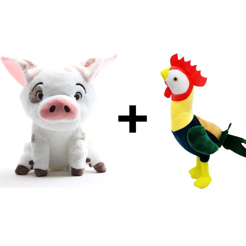 Color: Yellow - Gilrs New Movie Moana 1&2 Wig and Necklace Flower Clip Dress Up Set Vaiana Costume Accessories Moana Pet Pig and Cock Xmas Gift