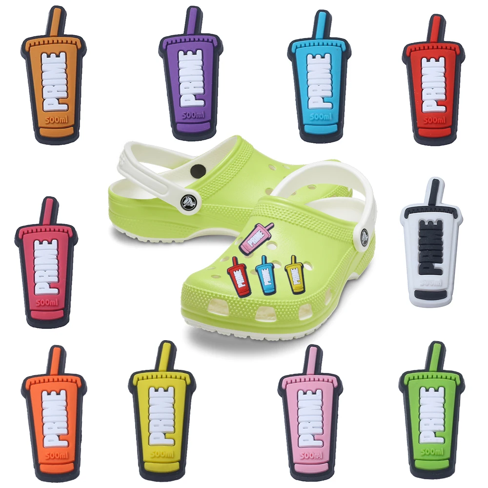 Color: Chocolate Color, Ships From: CHINA - 1pcs Personalized colored bottle Chrams Shoe Accessories Clog Buckle Decorative Sandals Decorate  Men And Women Gifts