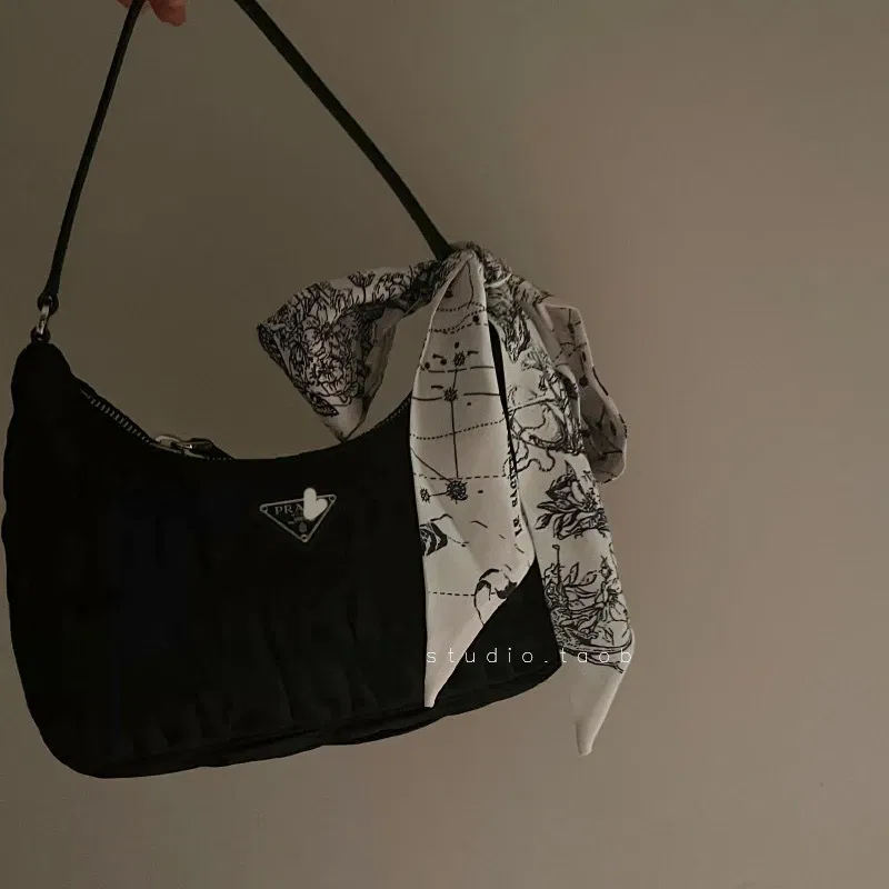 Color: Yellow, Size: XXS - Fashion Skinny Scarf Women Luxury letter Printing Tie Bag Handle Ribbon Hair Band Women's Headscarf New Lady Design Silk Scarves