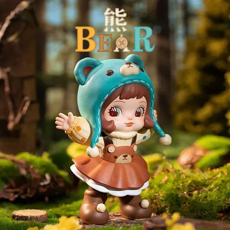 Color: Blue - In Stock Rolife: Xia Lin Forest Children Series Blind Box Building Blocks Trendy Play Assemble Mobile Models Anime Collection