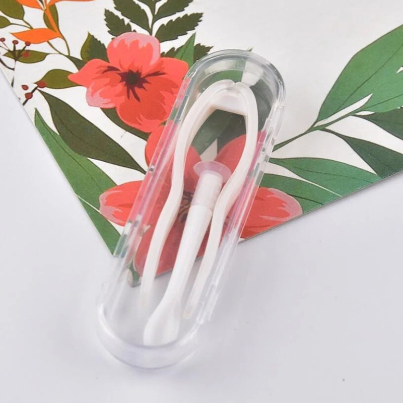 Color: Pink - Remover Contact Lenses Inserter Color Tweezers Suction Stick Eyes Care Tool Kit Contact Lens Case Clip Stick Tweezers Pupils