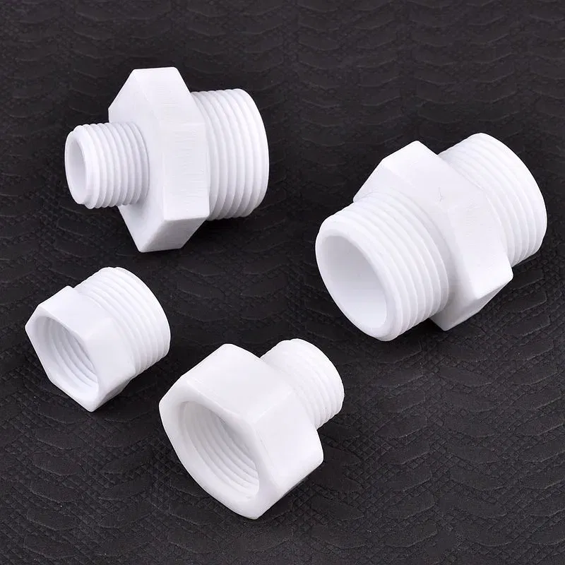 Color: grey, Diameter: 1/4'' - 2~20PCS 1/2"3/4"1"Inch PVC Male/Female Thread Equal Path/Reducer/Bushing Joint Fish Tank Garden Irrigation Water Pipe Connectors