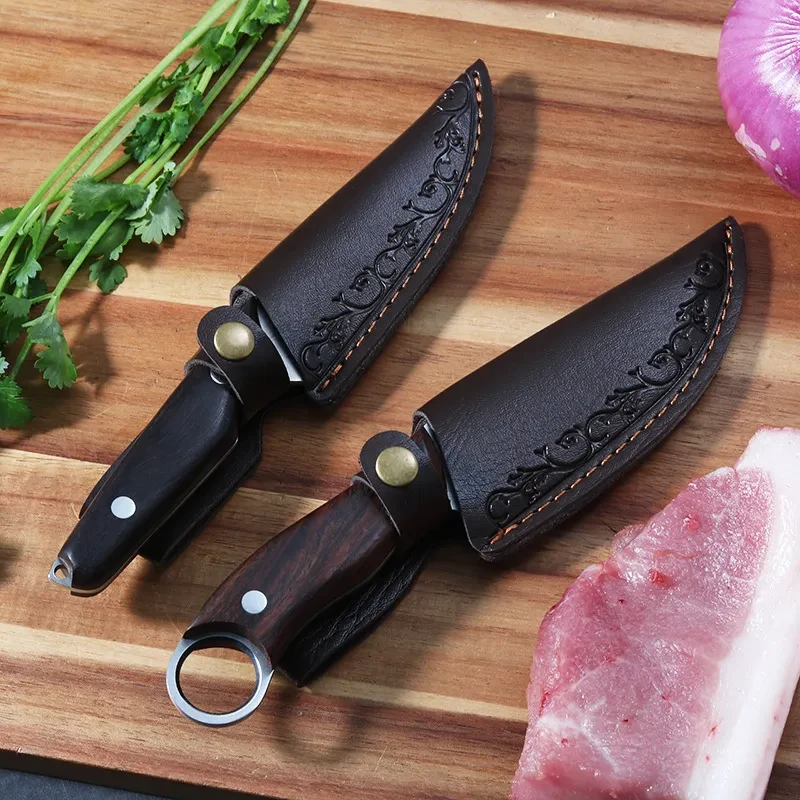Chef Knife with Leather Case