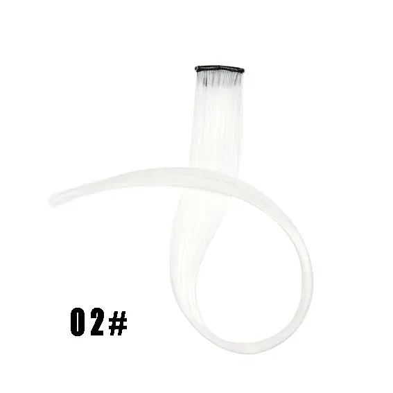 Color: Natural Color, Stretched Length: 22inches - 22" Long 37 Colors Synthetic Straight Hairpieces Hair Extensions Anti-flaming Clip In One Piece Synthetic Hair Extension