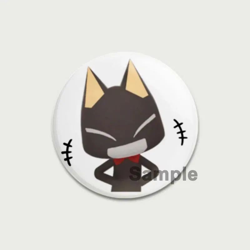 Color: Chocolate, Size: S - 58/44/32MM Cartoon Funny Toro Inoue Cat Pins Tinplate Badge DIY Custom Brooch for Fans Collection Gifts Decorative Clothes Hats