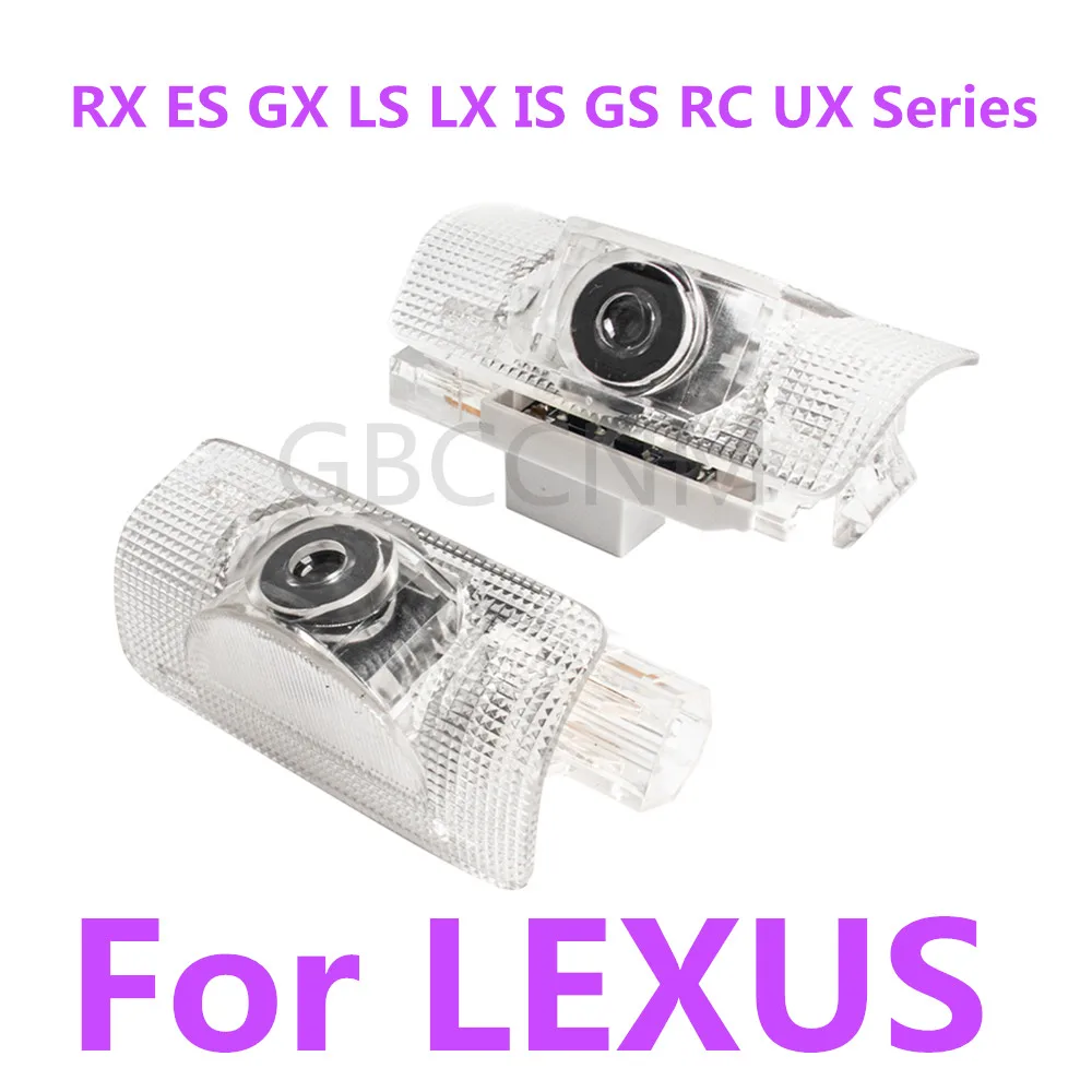 Emitting Color: WHITE - LED Car Ghost Shadow Welcome Door Light Bulbs Accessories For LEXUS RX300 RX330 RX350 RX400h RX450h ES250 ES300 ES300h ES330